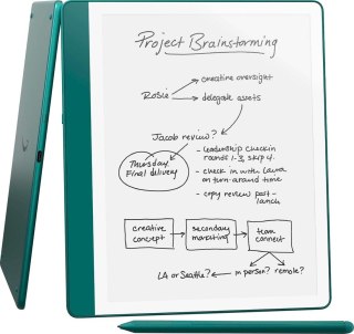 Ebook New Kindle Scribe - 2024 release 10.2" glare-free 64GB Wi-Fi (Without Lockscreen Ads) with Premium Pen Jade