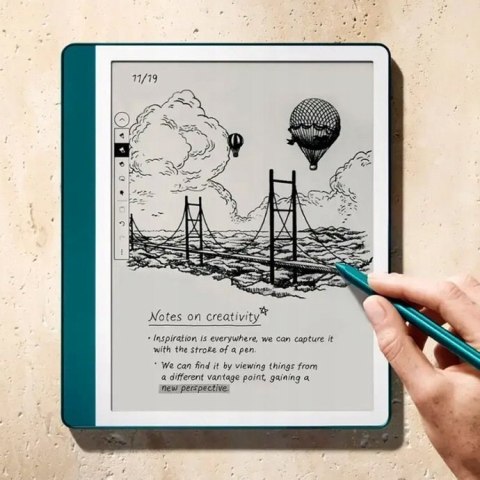 Ebook New Kindle Scribe - 2024 release 10.2" glare-free 64GB Wi-Fi (Without Lockscreen Ads) with Premium Pen Jade Ebook New Kindle Scribe - 2024 release 10.2" glare-free 64GB Wi-Fi (Without Lockscreen Ads) with Premium Pen Jade
