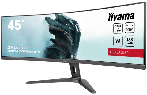 Iiyama G-MASTER RED EAGLE CURVED monitor komputerowy 114,3 cm (45") 5120 x 1440 px Dual QHD LED Czarny Iiyama G-MASTER RED EAGLE CURVED monitor komputerowy 114,3 cm (45") 5120 x 1440 px Dual QHD LED Czarny