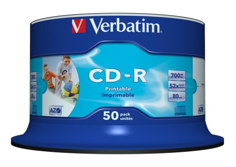 Płyta CD Verbatim 43438 (700MB; 52x; 50szt.; Cake) Płyta CD Verbatim 43438 (700MB; 52x; 50szt.; Cake)