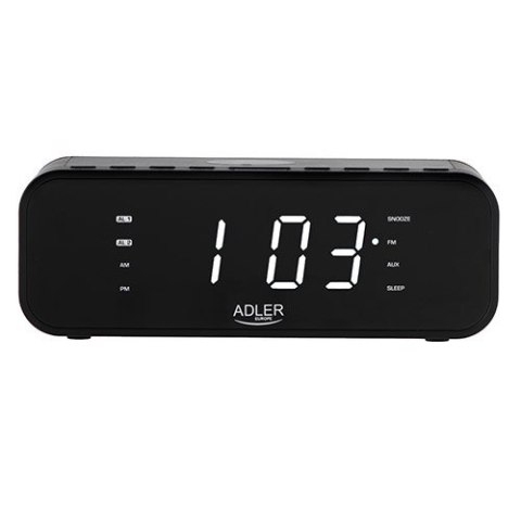 Radiobudzik ADLER AD 1192b czarny Radiobudzik ADLER AD 1192b czarny