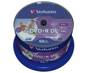 Verbatim 43703 płyta DVD 8,5 GB DVD-R 50 szt. Verbatim 43703 płyta DVD 8,5 GB DVD-R 50 szt.