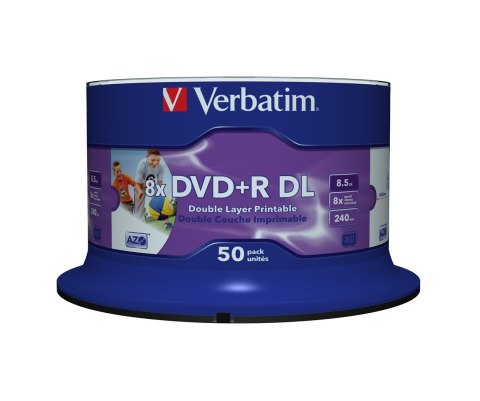 Verbatim 43703 płyta DVD 8,5 GB DVD-R 50 szt. Verbatim 43703 płyta DVD 8,5 GB DVD-R 50 szt.