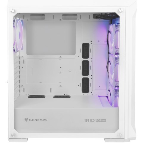 GENESIS OBUDOWA IRID 505 ARGB BIAŁA MIDI TOWER NPC-1872