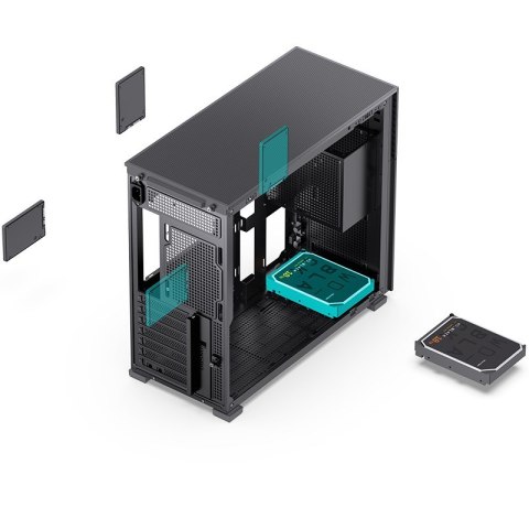 Obudowa Jonsbo D41 Screen ATX, Szkło Hartowane - czarna Obudowa Jonsbo D41 Screen ATX, Szkło Hartowane - czarna