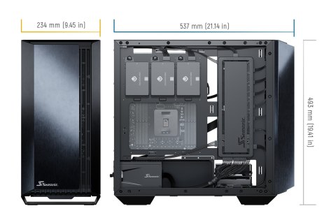 Seasonic SYNCRO Q704 + DGC-750W Midi Tower Czarny Seasonic SYNCRO Q704 + DGC-750W Midi Tower Czarny