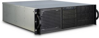 Inter-Tech 3U-30248 Stojak Czarny, Stal nierdzewna