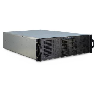 Inter-Tech 3U-30255 Stojak Czarny, Stal nierdzewna
