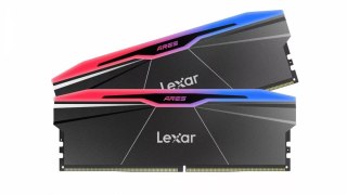 Pamięć Lexar z radiatorem i podświetleniem RGB | ARES | 32 GB | Pamięć DDR5 | 8000 MHz | Komputer PC/serwer