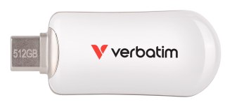 Pamięć flash USB-C STICK 512 GB Verbatim Plectra Biała