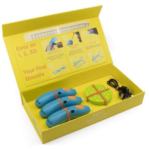 3Doodler Start EDU Plastik Niebieski, Cyjan, Zielony, Szary, Pomarańczowy, Czerwony, Biały, Żółty 3Doodler Start EDU Plastik Niebieski, Cyjan, Zielony, Szary, Pomarańczowy, Czerwony, Biały, Żółty