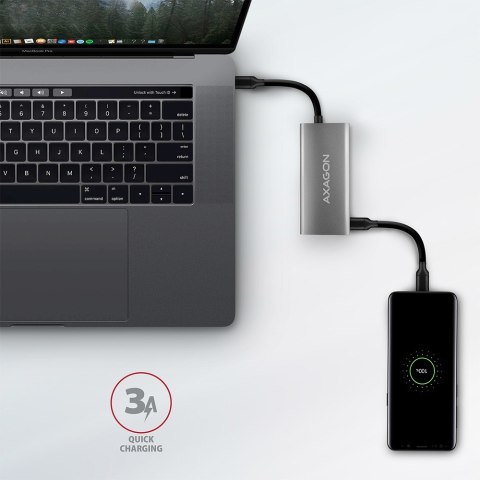 Axagon HMC-4G2 huby i koncentratory USB 3.2 Gen 2 (3.1 Gen 2) Type-C 10000 Mbit/s Szary Axagon HMC-4G2 huby i koncentratory USB 3.2 Gen 2 (3.1 Gen 2) Type-C 10000 Mbit/s Szary