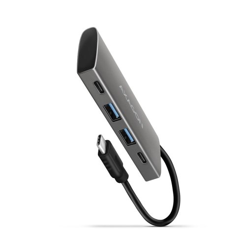 Axagon HMC-4G2 huby i koncentratory USB 3.2 Gen 2 (3.1 Gen 2) Type-C 10000 Mbit/s Szary Axagon HMC-4G2 huby i koncentratory USB 3.2 Gen 2 (3.1 Gen 2) Type-C 10000 Mbit/s Szary