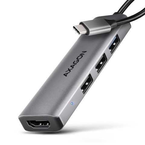Axagon HMC-H3A stacja dokująca Przewodowa USB 3.2 Gen 1 (3.1 Gen 1) Type-C Srebrny Axagon HMC-H3A stacja dokująca Przewodowa USB 3.2 Gen 1 (3.1 Gen 1) Type-C Srebrny