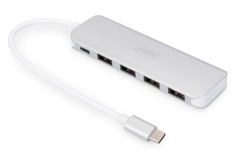 Digitus 4-portowy hub USB Type-C™ (USB 3.0) + PD Digitus 4-portowy hub USB Type-C™ (USB 3.0) + PD