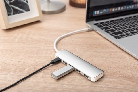 Digitus 4-portowy hub USB Type-C™ (USB 3.0) + PD Digitus 4-portowy hub USB Type-C™ (USB 3.0) + PD