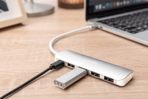Digitus 4-portowy hub USB Type-C™ (USB 3.0) + PD Digitus 4-portowy hub USB Type-C™ (USB 3.0) + PD