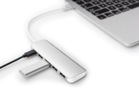 Digitus 4-portowy hub USB Type-C™ (USB 3.0) + PD Digitus 4-portowy hub USB Type-C™ (USB 3.0) + PD