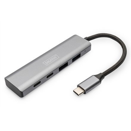 Digitus Koncentrator USB-C 4-portowy, 2 x USB A i 2 x USB-C Digitus Koncentrator USB-C 4-portowy, 2 x USB A i 2 x USB-C