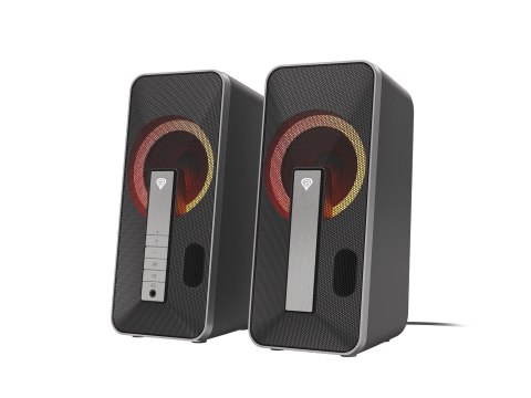GENESIS Helium 100 BT RGB zestaw głośników 10 W PC/Laptop Czarny, Srebrny 2.0 kan. Bluetooth GENESIS Helium 100 BT RGB zestaw głośników 10 W PC/Laptop Czarny, Srebrny 2.0 kan. Bluetooth