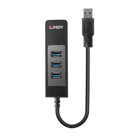 Lindy 43176 Hub USB 3.0 3 Ports, RJ-45 Lindy 43176 Hub USB 3.0 3 Ports, RJ-45