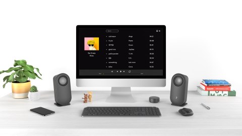 Logitech Z407 Bluetooth computer speakers with subwoofer and wireless control 40 W Grafitowy 2.1 kan. Logitech Z407 Bluetooth computer speakers with subwoofer and wireless control 40 W Grafitowy 2.1 kan.