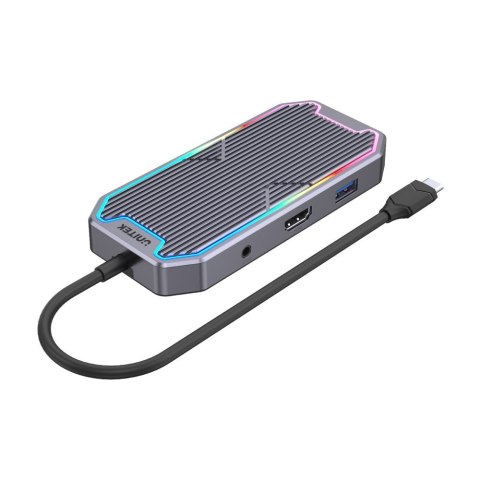 UNITEK HUB USB-C, HDMI 2.0, RJ45, 3,5MM, PD 100W UNITEK HUB USB-C, HDMI 2.0, RJ45, 3,5MM, PD 100W