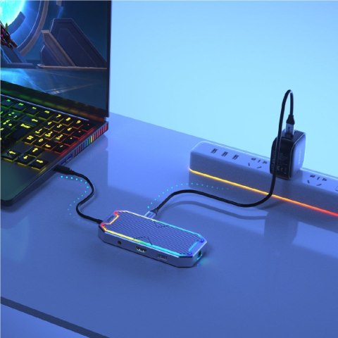 UNITEK HUB USB-C, HDMI 2.0, RJ45, 3,5MM, PD 100W UNITEK HUB USB-C, HDMI 2.0, RJ45, 3,5MM, PD 100W