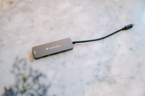 Verbatim 32155 huby i koncentratory USB 3.2 Gen 1 (3.1 Gen 1) Type-C 5000 Mbit/s Szary Verbatim 32155 huby i koncentratory USB 3.2 Gen 1 (3.1 Gen 1) Type-C 5000 Mbit/s Szary