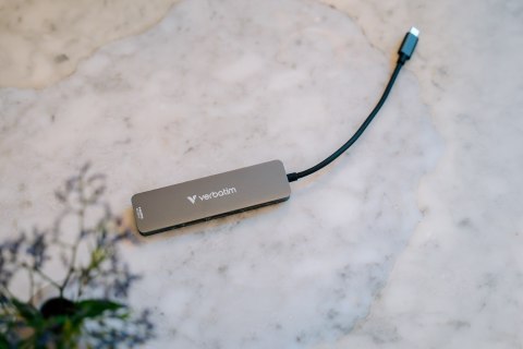 Verbatim 32156 huby i koncentratory USB 3.2 Gen 1 (3.1 Gen 1) Type-C 5000 Mbit/s Szary Verbatim 32156 huby i koncentratory USB 3.2 Gen 1 (3.1 Gen 1) Type-C 5000 Mbit/s Szary