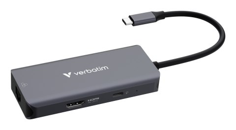 Verbatim 32157 huby i koncentratory USB 3.2 Gen 1 (3.1 Gen 1) Type-C 5000 Mbit/s Szary Verbatim 32157 huby i koncentratory USB 3.2 Gen 1 (3.1 Gen 1) Type-C 5000 Mbit/s Szary