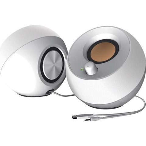 Zestaw głośników komputerowe Creative Pebble 2.0 51MF1680AA001 (2.0; kolor biały) Zestaw głośników komputerowe Creative Pebble 2.0 51MF1680AA001 (2.0; kolor biały)
