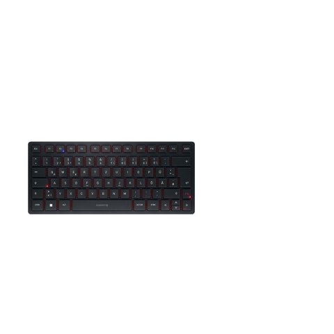 CHERRY KW 9200 MINI klawiatura Uniwersalne USB + RF Wireless + Bluetooth QWERTZ Niemiecki Czarny CHERRY KW 9200 MINI klawiatura Uniwersalne USB + RF Wireless + Bluetooth QWERTZ Niemiecki Czarny
