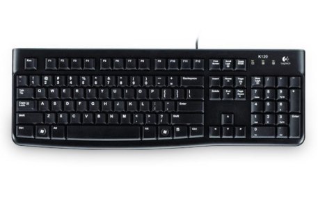 Klawiatura Logitech K120 920-002489 USB QWERTZ Niemiecki Czarny