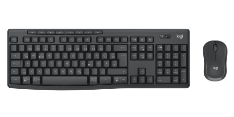 Logitech 920-012065 klawiatura Dołączona myszka Biuro RF Wireless + Bluetooth QWERTZ Niemiecki Grafitowy