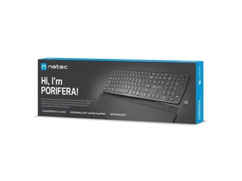 NATEC PORIFERA klawiatura Dom/Biuro Bluetooth QWERTY Amerykański międzynarodowy Czarny NATEC PORIFERA klawiatura Dom/Biuro Bluetooth QWERTY Amerykański międzynarodowy Czarny