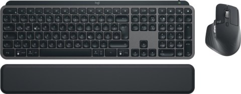 Zestaw bezprzewodowej klawiatury i myszki MX Keys S - grafitowy, wersja niemiecka Zestaw bezprzewodowej klawiatury i myszki MX Keys S - grafitowy, wersja niemiecka