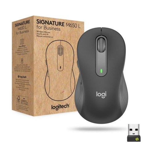 Logitech Signature M650 for Business myszka Biuro Po prawej stronie RF Wireless + Bluetooth Optyczny 4000 DPI Logitech Signature M650 for Business myszka Biuro Po prawej stronie RF Wireless + Bluetooth Optyczny 4000 DPI