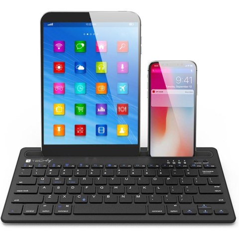Techly ICTBK102U klawiatura Uniwersalne Bluetooth QWERTY Angielski Czarny Techly ICTBK102U klawiatura Uniwersalne Bluetooth QWERTY Angielski Czarny