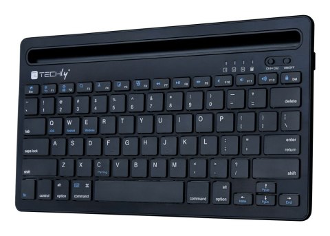 Techly ICTBK102U klawiatura Uniwersalne Bluetooth QWERTY Angielski Czarny Techly ICTBK102U klawiatura Uniwersalne Bluetooth QWERTY Angielski Czarny
