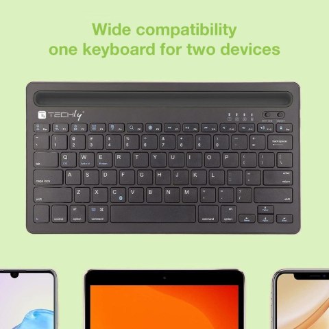 Techly ICTBK102U klawiatura Uniwersalne Bluetooth QWERTY Angielski Czarny Techly ICTBK102U klawiatura Uniwersalne Bluetooth QWERTY Angielski Czarny