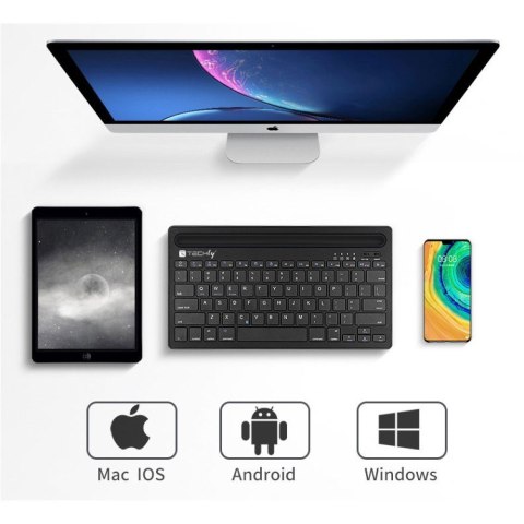 Techly ICTBK102U klawiatura Uniwersalne Bluetooth QWERTY Angielski Czarny Techly ICTBK102U klawiatura Uniwersalne Bluetooth QWERTY Angielski Czarny