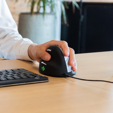 Ergonomiczna mysz R-Go HE leworęczna USB czarna/srebrna Ergonomiczna mysz R-Go HE leworęczna USB czarna/srebrna