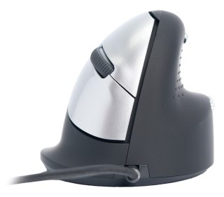 Ergonomiczna mysz dla praworęcznych R-Go Pele HE USB duża czarna/srebrna retail