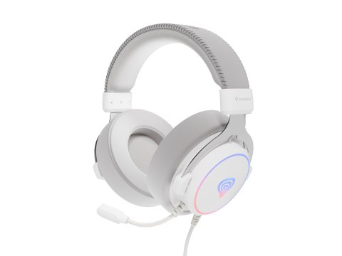 GENESIS Neon 764 Zestaw słuchawkowy Przewodowa Opaska na głowę Gaming USB Typu-A Biały GENESIS Neon 764 Zestaw słuchawkowy Przewodowa Opaska na głowę Gaming USB Typu-A Biały
