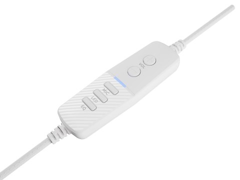 GENESIS Neon 764 Zestaw słuchawkowy Przewodowa Opaska na głowę Gaming USB Typu-A Biały GENESIS Neon 764 Zestaw słuchawkowy Przewodowa Opaska na głowę Gaming USB Typu-A Biały