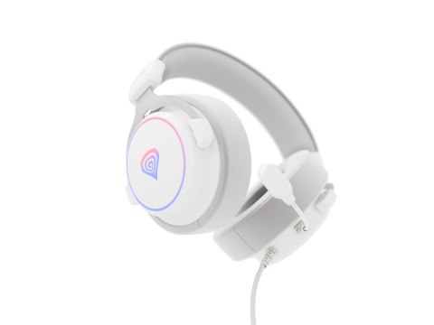 GENESIS Neon 764 Zestaw słuchawkowy Przewodowa Opaska na głowę Gaming USB Typu-A Biały GENESIS Neon 764 Zestaw słuchawkowy Przewodowa Opaska na głowę Gaming USB Typu-A Biały