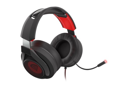 GENESIS Radon 610 Zestaw słuchawkowy Przewodowa Opaska na głowę Gaming USB Typu-A Czarny, Czerwony GENESIS Radon 610 Zestaw słuchawkowy Przewodowa Opaska na głowę Gaming USB Typu-A Czarny, Czerwony