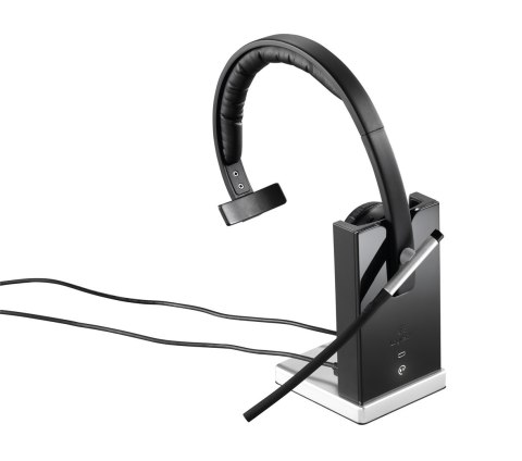 Logitech H820e Zestaw słuchawkowy Bezprzewodowy Opaska na głowę Biuro/centrum telefoniczne Podstawka do ładowania Czarny Logitech H820e Zestaw słuchawkowy Bezprzewodowy Opaska na głowę Biuro/centrum telefoniczne Podstawka do ładowania Czarny