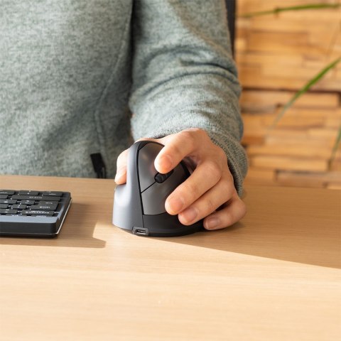 R-Go Pele HE ergonomiczna myszka lewa Bluetooth sidabrina R-Go Pele HE ergonomiczna myszka lewa Bluetooth sidabrina
